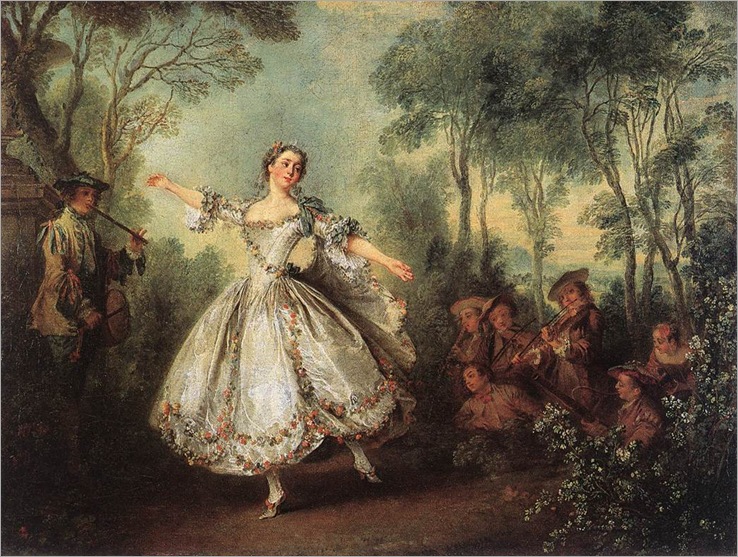 Mademoiselle de Camargo Dancing (1730). Nicolas Lancret (French,1690-1743)