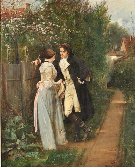 Václav Brožík (1851-1901) - Spring, the fence