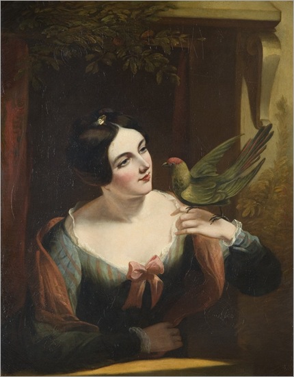 the-pet-bird-daniel-maclise