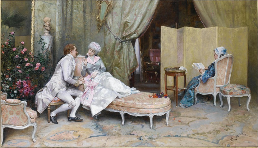Raimundo de Madrazo y Garreta (1841-1920) - Flirtation