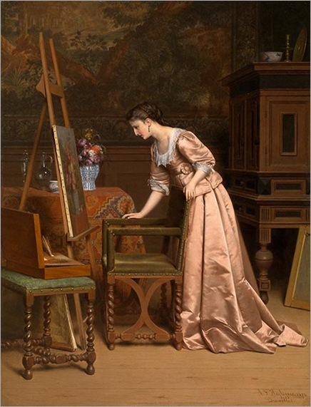 Anton-François Heijligers -In the Painters Drawing Room.