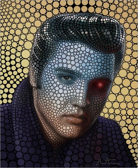 Elvis-Presley-by-Ben-Heine