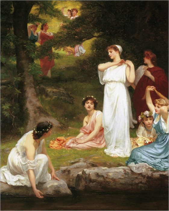 Philip Hermogenes Calderon, Joyous Summer, (1882)