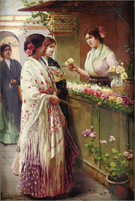 2.jose rico y cejudo-The flower seller