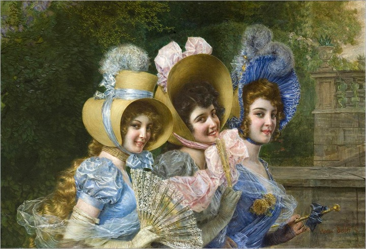 3.gaetano-bellei (italian, 1857-1922) -elegant ladies