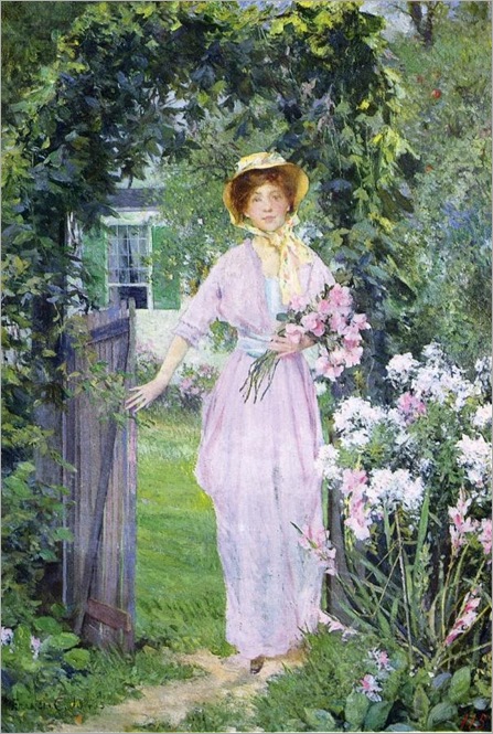 Francis Coates Jones - Young Woman in the Garden