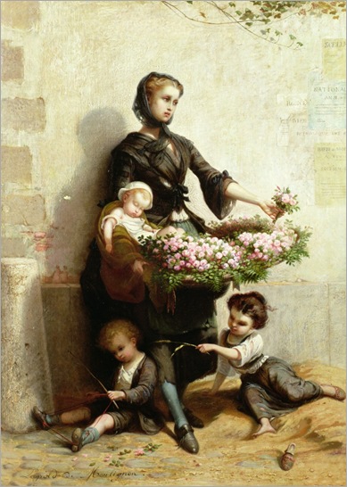 Leopold-de-Moulignon-victorian-flower-seller