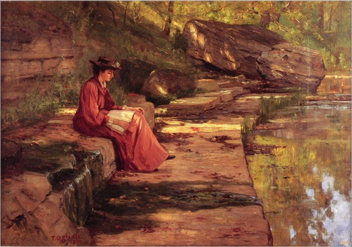 Steele_Theodore_Clement_Daisy_by_the_River