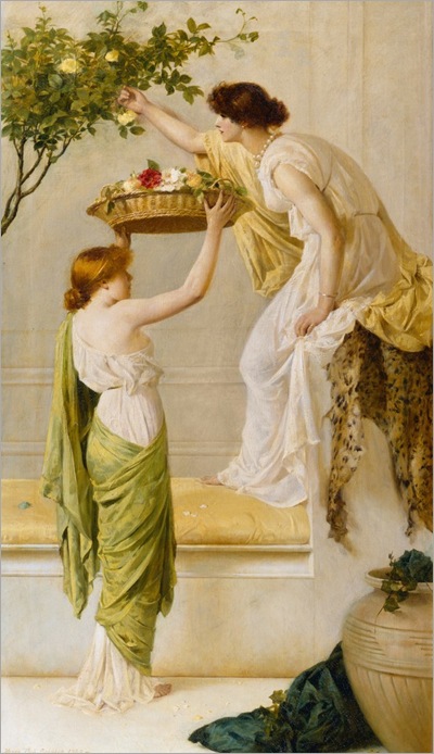A Basket of Roses, Grecian Girls, Henry Thomas Schaefer