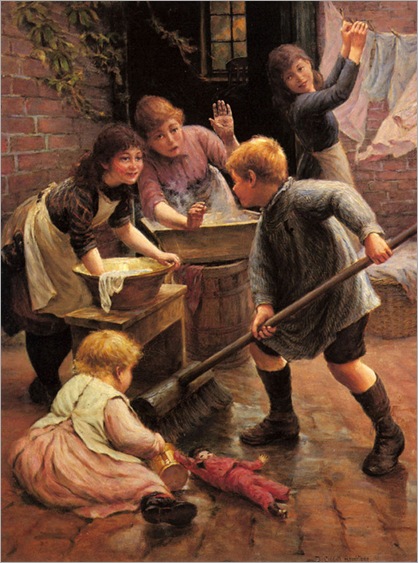 Washing Day - Thomas Liddell Armitage (british painter)