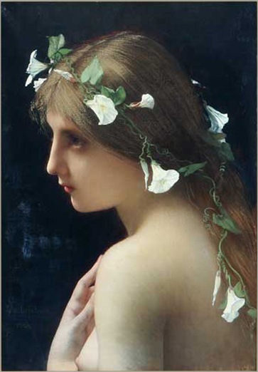 Lefebvre_Jules_Joseph_Nymph_with_morning_glory_flowers