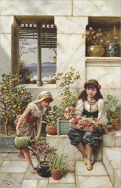 لوحات فنية لفتاة الزهور William-stephen-coleman-english-1829-1904_thumb
