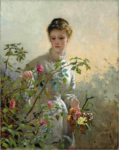 George Elgar Hicks - A Summer Bouquet 1878