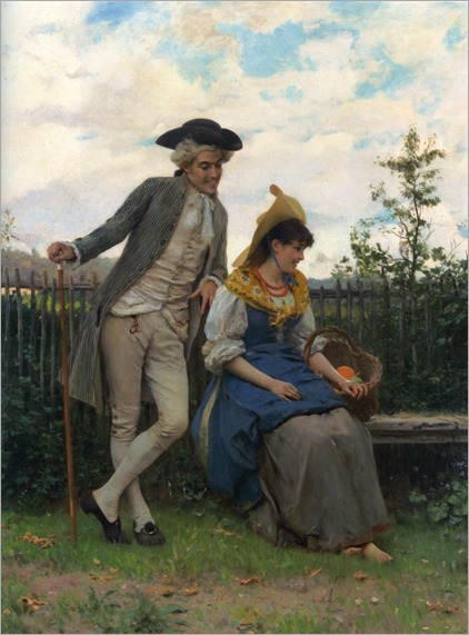 Courtship - Federico Andreotti (italian painter)