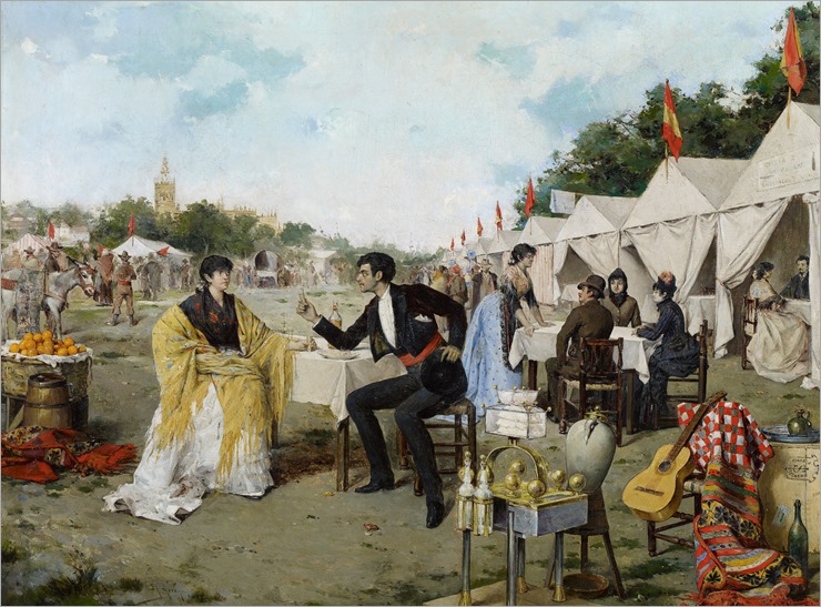At the Fair - 1886 - Rafael Arroyo Fernandez (SPANISH PAINTER)