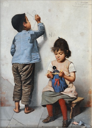 Giulio del Torre_Playing Children