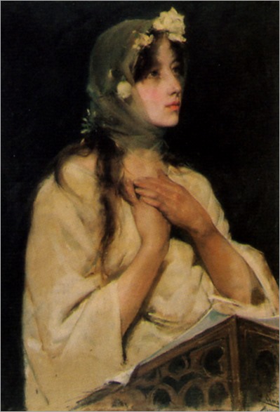 Young Woman - Fernando Cabrera Canto (spanish painter)