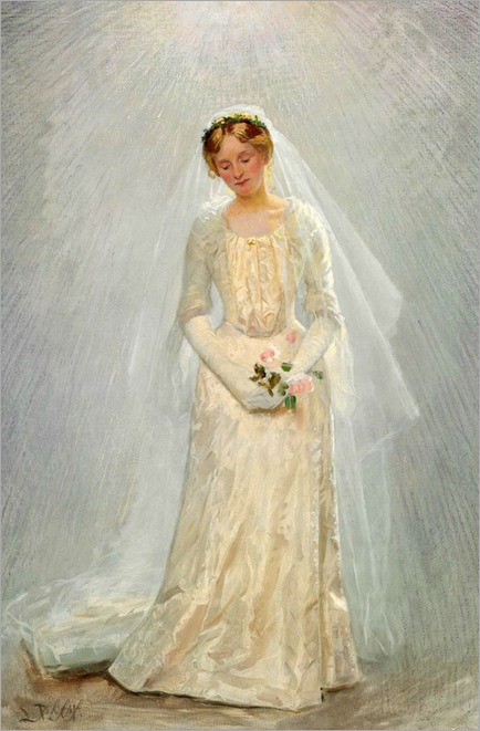 Portrait of a Bride - Laurits Tuxen (danish painter)